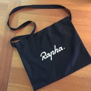 Rapha Logo Musette Bag - Black 🚴🏻‍♀️